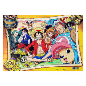 【折扣商品 不退不换】368片 迷你平面拼图 塑料拼图 P1468 航海王- 咔嚓来一张（配小画架）