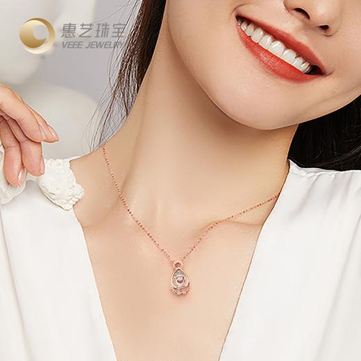 【灵动系列】18K金水滴钻石套链 商品图5
