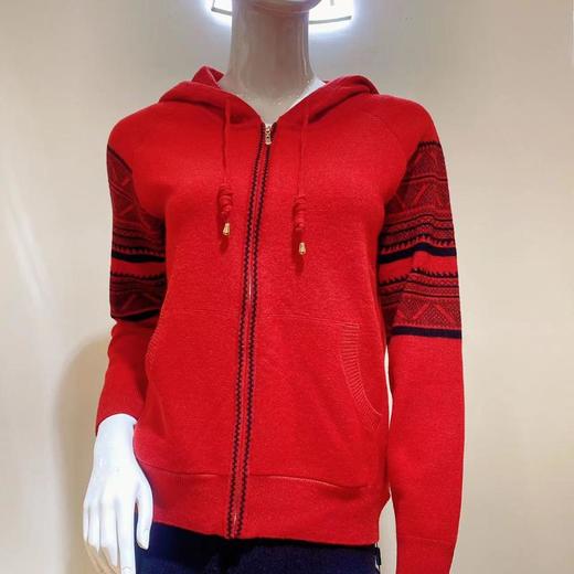 南3春竹羊毛服饰女拉链帽衫11947 商品图1