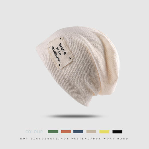 【新款男女网红帽子】时尚百搭男女秋冬针织护耳韩版学生透气包头帽潮流个性时尚堆堆帽男 商品图2