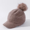 JC-T2-M1321（PH箭头兔毛棒球帽）兔毛棒球帽子女韩国户外加绒保暖针织帽韩版箭头休闲毛球毛线帽冬 商品缩略图7