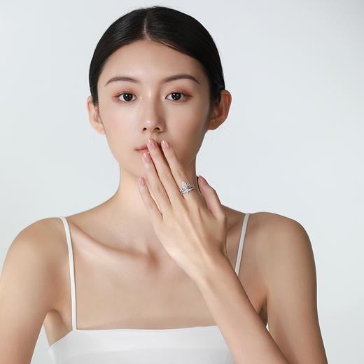 【皇冠】JULEE JULEE茱俪珠宝  18K白金粉钻戒指 商品图2