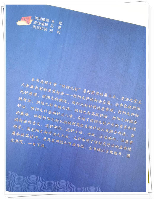 阴阳九针针法集 余浩 主编 道门针法 针灸方解书籍 阴阳九针技巧进阶与案例精选 中医学 中国中医药出版社9787513272193 商品图2
