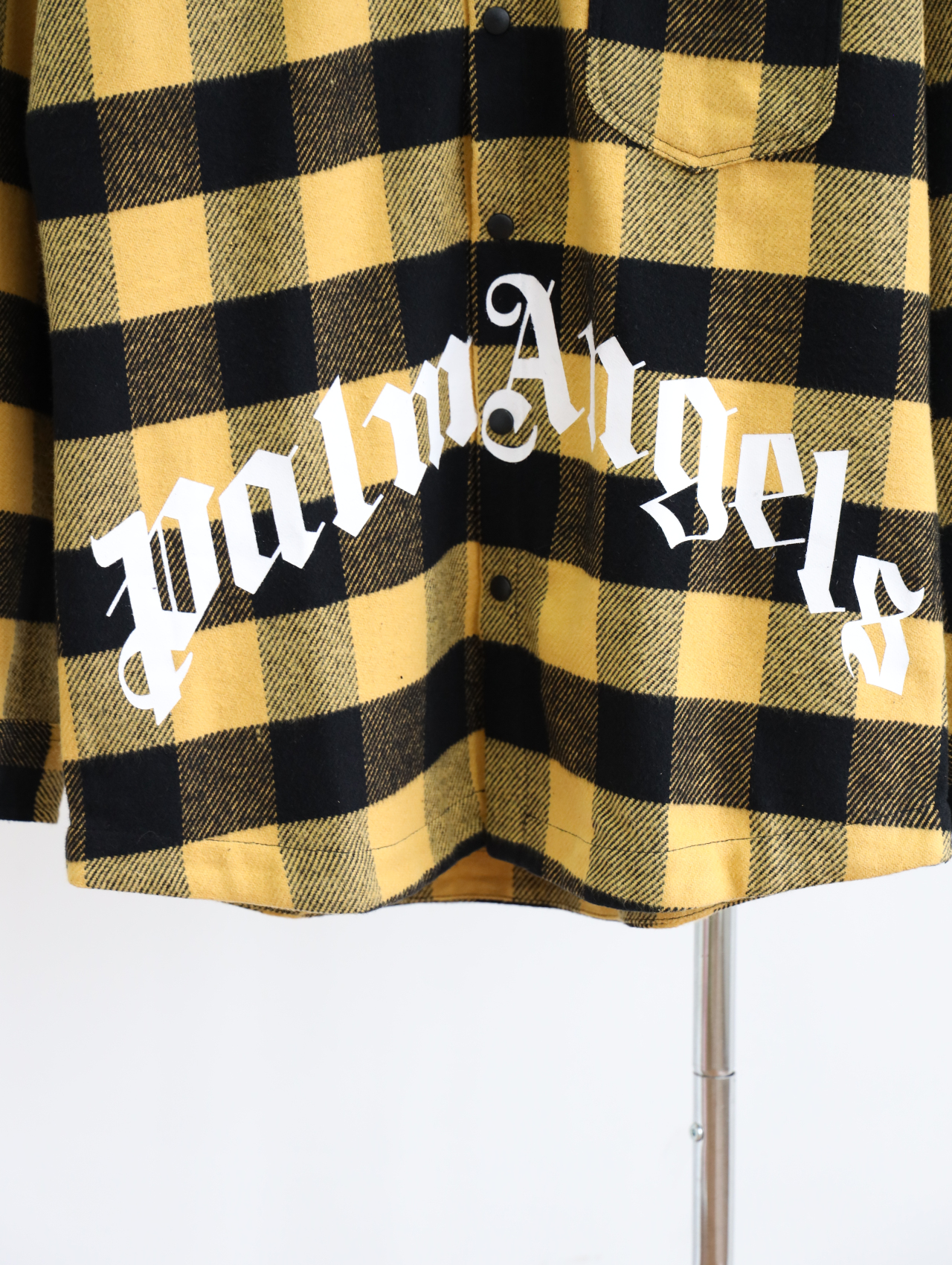 a 棕榈天使 加厚法兰绒连帽格纹外套 wt427