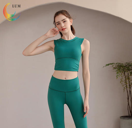 LUM39863露檬瑜伽运动背心双面磨毛面料（含胸垫） 商品图2