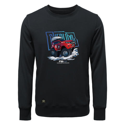 FBLIFE卡通效果霸道越野车印花男青年圆领长袖卫衣合体版型秋冬打底衫 NMT-1726 商品图1