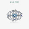 【繁华】JULEE JULEE茱俪珠宝 18K白金海蓝宝钻石胸针/吊坠 商品缩略图0