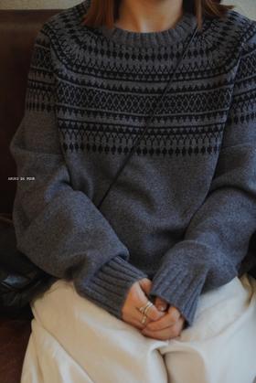 （5折）（g）印花毛衣