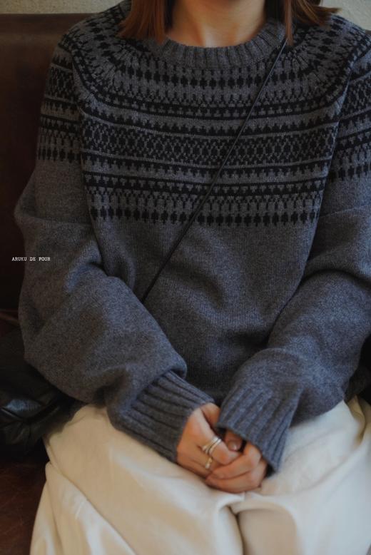 （5折）（g）印花毛衣 商品图0