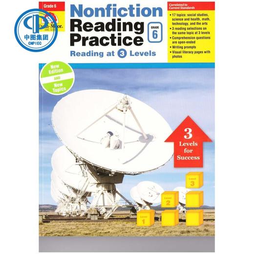 现货  Nonfiction Reading Practice 非虚构阅读强化练习册 Grade6（单本） 商品图0