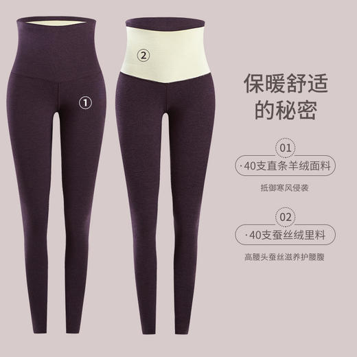 秋冬新款德绒高腰打底裤女可外穿保暖小脚裤弹力铅笔裤女 TS052 商品图2