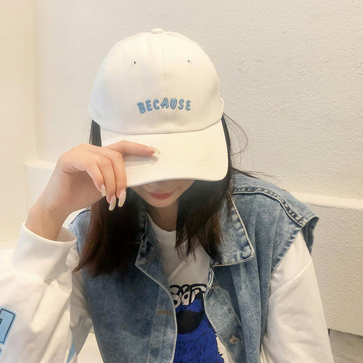 【时尚百搭男女棒球帽】潮流帽子女字母刺绣棒球帽韩版时尚百搭鸭舌帽学生情侣街头遮阳帽男潮 商品图2