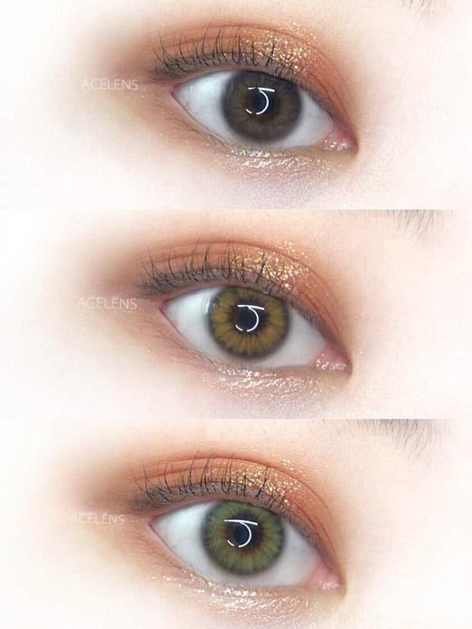 【小红书推荐款】acelens，斯班系列（灰/棕/绿），年抛/直径14.0/着色11.9，99/一副，158/两副，198/三副 商品图0