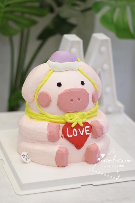 【生日蛋糕】立体动物小猪款 商品图0