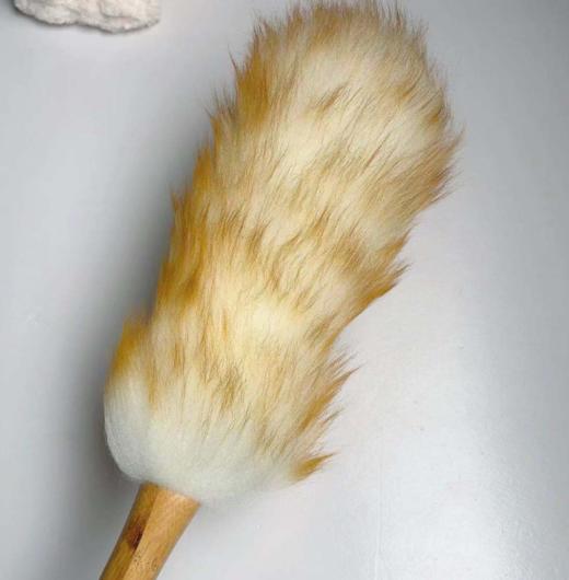 萌萌松鼠竹柄羊毛掸（中号） 商品图1