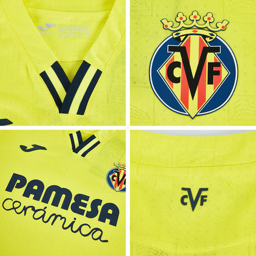 【球员版全套】SFS荷马JOMA正品21-22比利亚雷亚尔主场球员版球衣短袖足球服3116FPB113 商品图3