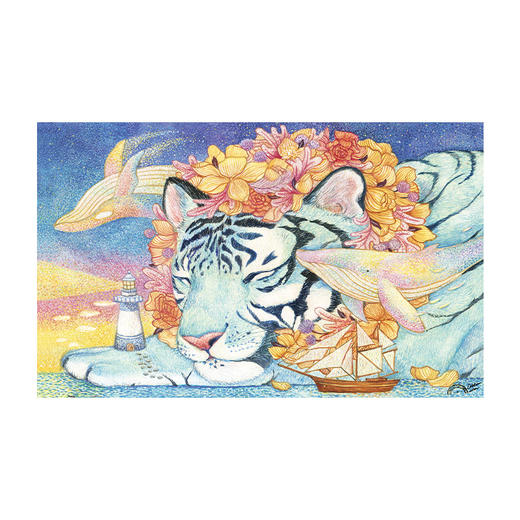 【折扣商品 不退不换】1000片 平面拼图 塑料拼图 H2366 棉花狮- 灯塔守护神 商品图0