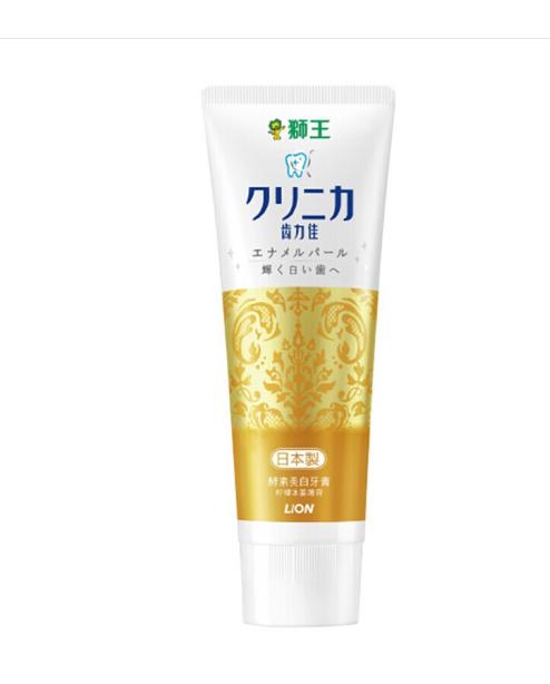 日本进口狮王齿力佳酵素美白牙膏（柠檬冰姜薄荷）130g 商品图0