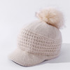 JC-T2-M1321（PH箭头兔毛棒球帽）兔毛棒球帽子女韩国户外加绒保暖针织帽韩版箭头休闲毛球毛线帽冬 商品缩略图4