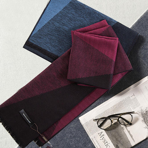 鑫缘 全真丝拉绒情侣围巾 HB4622A 商品图8