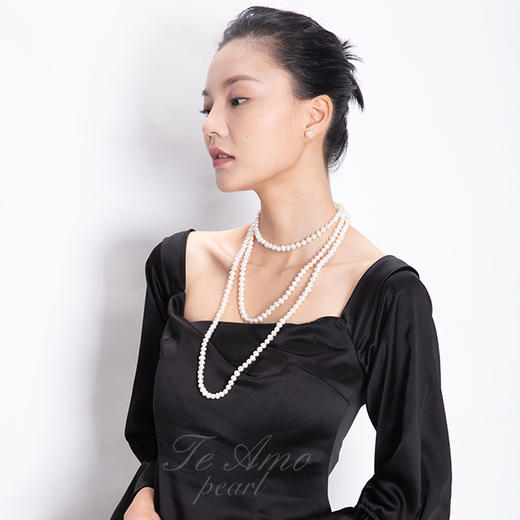 【玉洁 】 淡水珍珠长项链/经典作品 商品图1