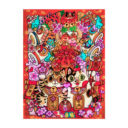 【折扣商品 不退不换】1200片 平面拼图 塑料拼图 H2496 泡面- 喜结良缘 商品图0