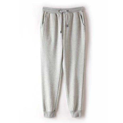 2021冬季新款男女同款加绒加厚潮流宽松休闲长裤收口束脚运动卫裤 商品图5