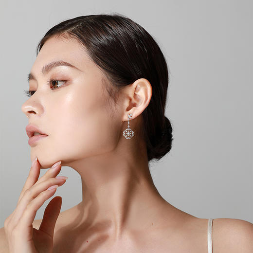 【白昼之光】 JULEE JULEE茱俪珠宝 18K白金钻石耳饰项链套装 商品图4