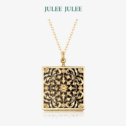 【憧憬】相片盒JULEE JULEE茱俪珠宝 18K黄金钻石相片盒吊坠 商品图1