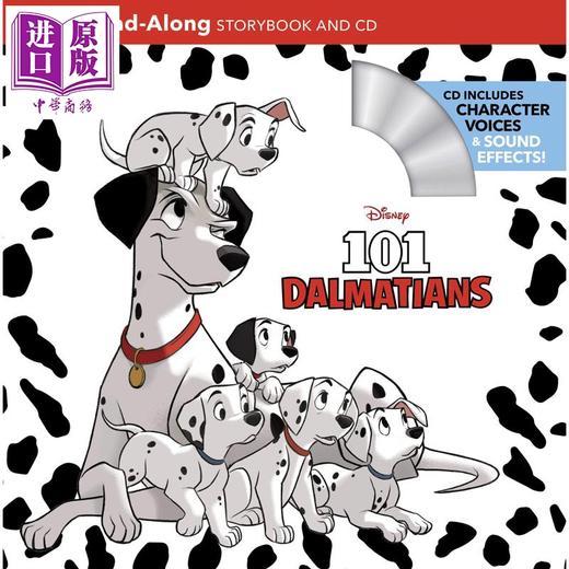 【中商原版】101 Dalmatians Read-Along Storybook and CD 独立阅读故事 迪士尼101斑点狗 配CD 儿童绘本有声书读物 英文原版 商品图0