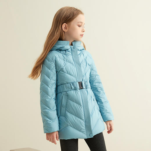 【童装连帽羽绒服】21年秋冬新品90白鹅绒羽绒服连帽保暖外套 商品图1