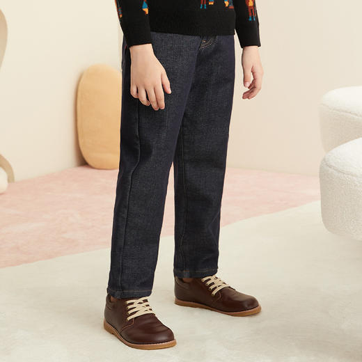 【加厚加厚牛仔裤】21年秋冬新品男童牛仔裤加厚保暖休闲裤 商品图1