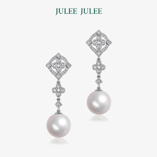 【最好的时光】JULEE JULEE茱俪珠宝  18K金珍珠钻石耳饰 商品图2