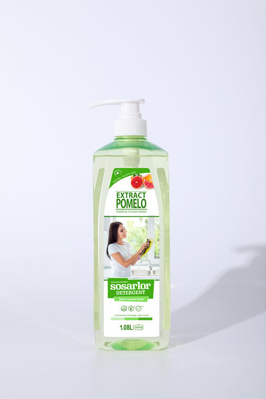 马来西亚进口舒莎乐浓缩去油洗洁精（西柚香型）1080ml 商品图0