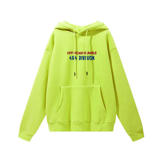 自由基地越野攀岩牧马人印花图案抓绒卫衣带帽秋冬套头休闲衫 NMT-1730 商品图4