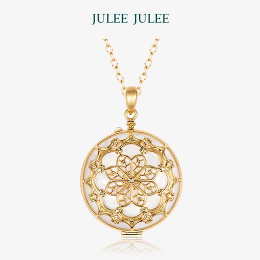 【东·西】JULEE JULEE茱俪珠宝  18K黄金祖母绿钻石相片盒/吊坠 商品图2