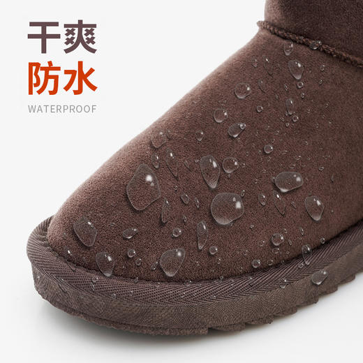 【无惧风雪 自由畅行】卡帝乐鳄鱼 防水防污雪地靴 加厚绒毛保暖 防滑耐磨裸感舒适透气 2024年冬季新款 热卖 商品图1