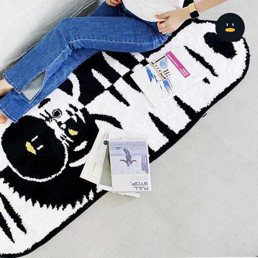 怪奇鹅黑白虎地毯 商品图5