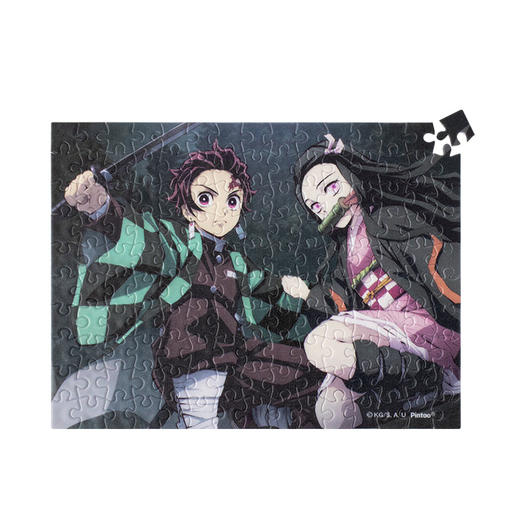 150片 迷你拼图 塑料拼图 P1466 鬼灭之刃-炭治郎&祢豆子 商品图0