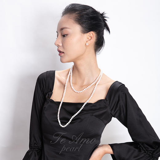 【玉洁 】 淡水珍珠长项链/经典作品 商品图5