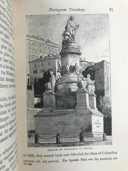 约19世纪后期 亨利·弗里斯《航行的浪漫：航海发现简史》 数十图精美版画插图 漆布精装32开 商品图14