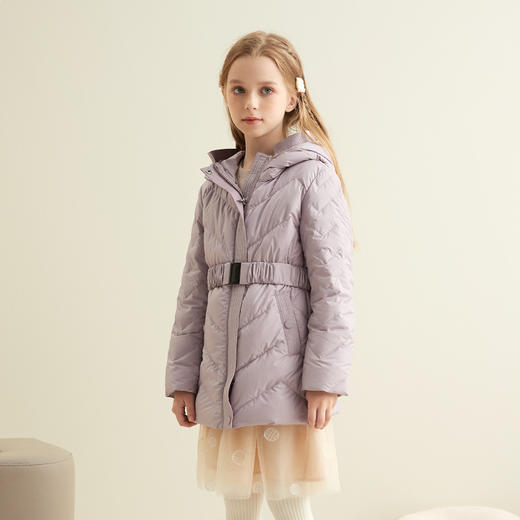 【童装连帽羽绒服】21年秋冬新品90白鹅绒羽绒服连帽保暖外套 商品图4