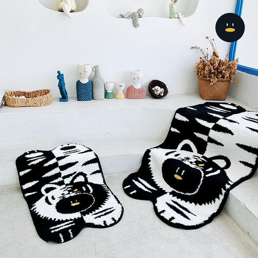 怪奇鹅黑白虎地毯 商品图6