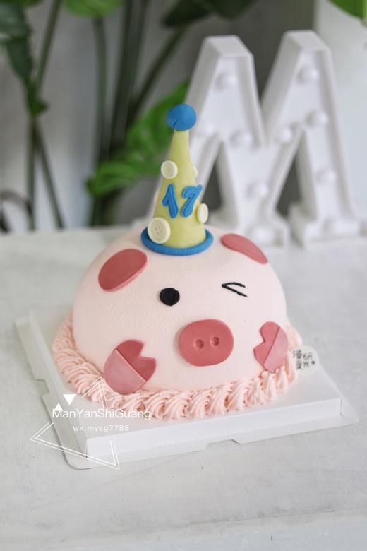 【生日蛋糕】生日帽小猪款 商品图0