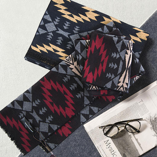 鑫缘 全真丝拉绒情侣围巾 HB4622A 商品图6