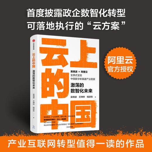 云上的中国 激荡的数智化未来吴晓波 著 经济 定位转型中的难点与痛点 为政企数智化重构及转型提供可参考的标杆案例 商品图0