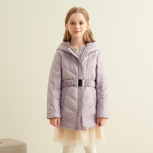 【童装连帽羽绒服】21年秋冬新品90白鹅绒羽绒服连帽保暖外套 商品图3