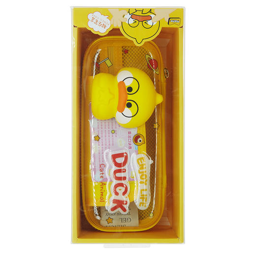 差不多鸭解压透明EVA中笔盒MHM070086 商品图0