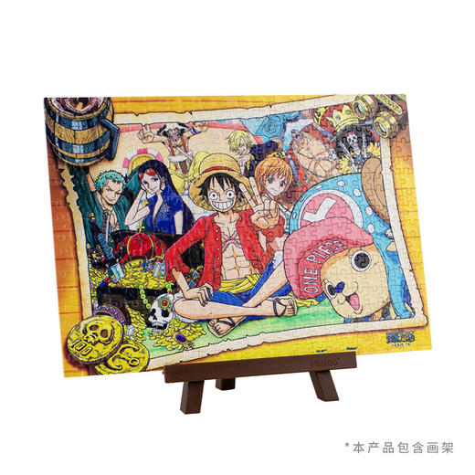368片 迷你平面拼图 塑料拼图 P1468 航海王- 咔嚓来一张（配小画架） 商品图2