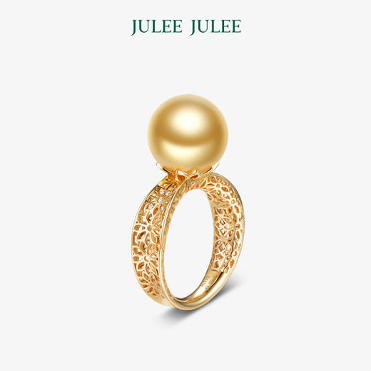 【繁简】JULEE JULEE茱俪珠宝 18K黄金金珠钻石戒指 商品图1